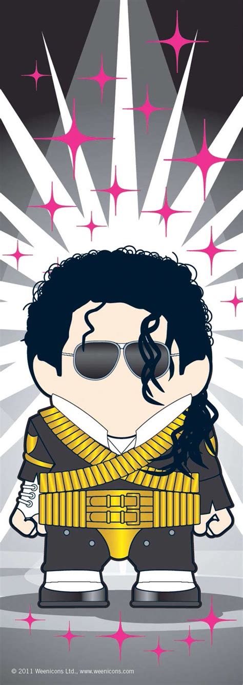Michael Jackson Weenicons Official White T.